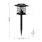 Flash Furniture Halsey Brown Lantern Style LED Solar Lights Weather Resistant Outdoor Solar Powered Lights, 8PK DN-SL106-8-BR-GG - alternate 8